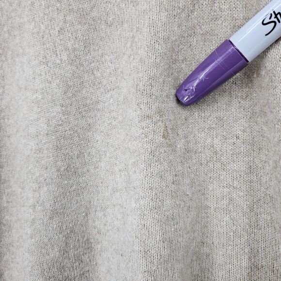 Native World Vest Mens XL New Zealand Possum Merino Wool Tan Pullover FLAW - Picture 3 of 11